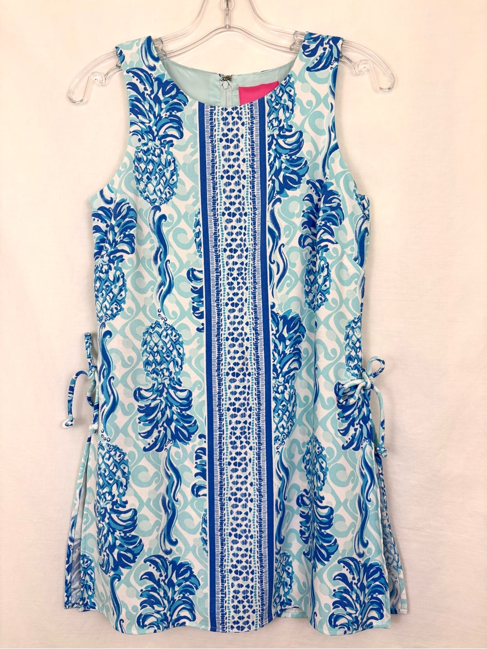 Lilly Pulitzer Donna Blue Pineapple Print Romper Size 0